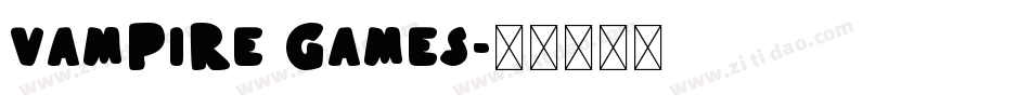 Vampire Games字体转换